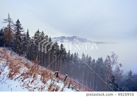 mountain top in winter mountain top in winter 9928958