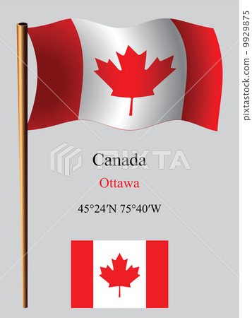 canada wavy flag and coordinates canada wavy flag and coordinates 9929875