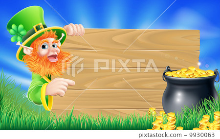 Saint Patricks day leprechaun scene 9930063
