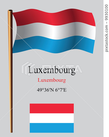 luxembourg wavy flag and coordinates luxembourg wavy flag and coordinates 9930100