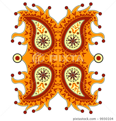 ornamental floral paisley ornamental floral paisley 9930104