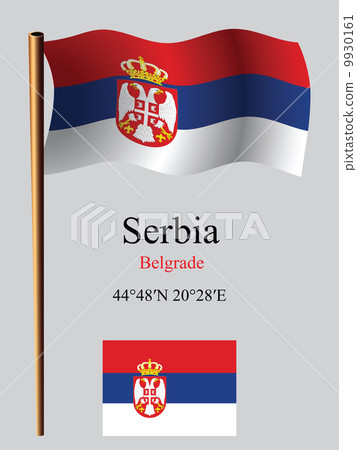 serbia wavy flag and coordinates serbia wavy flag and coordinates 9930161