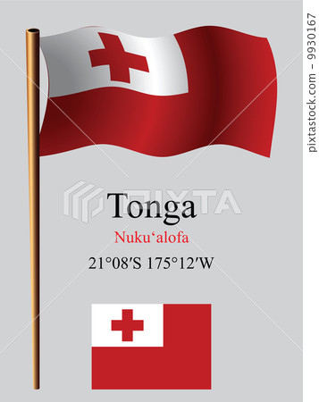 tonga wavy flag and coordinates tonga wavy flag and coordinates 9930167