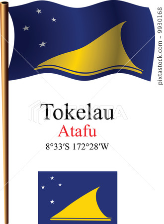 tokelau wavy flag and coordinates tokelau wavy flag and coordinates 9930168