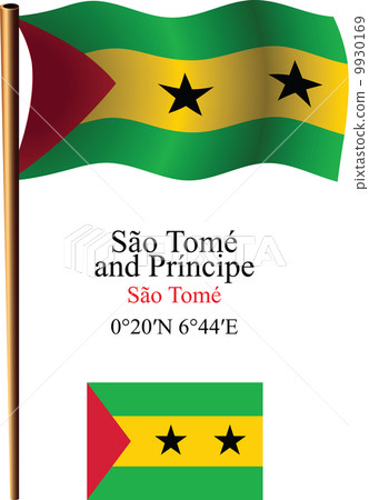 sao tome and principe wavy flag and coordinates sao tome and principe wavy flag and coordinates 9930169