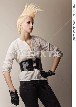 punk blonde attractive fashion girl 9930462