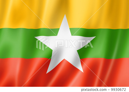 Burma Myanmar flag 9930672