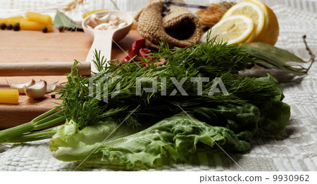 spices on wooden table spices on wooden table 9930962