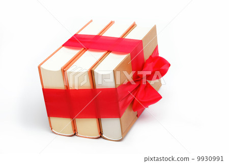 A stack of books on a white background. 9930991