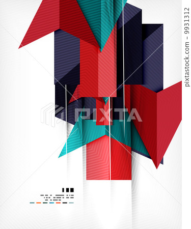 Geometric abstraction business poster 9931312