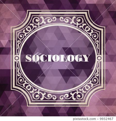Sociology Concept. Vintage Design Background. 9932467