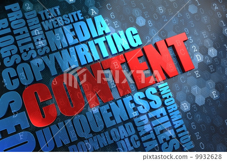 Content - Wordcloud Concept. 9932628