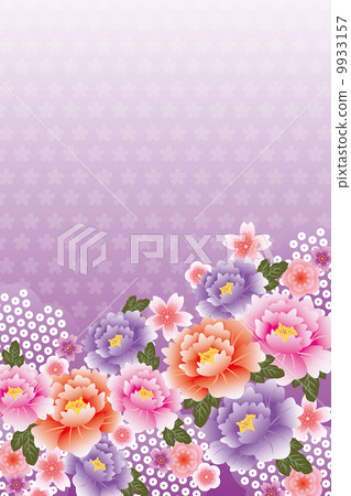 牡丹背景 9933157