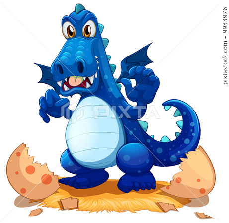 A newly hatched blue dragon 9933976