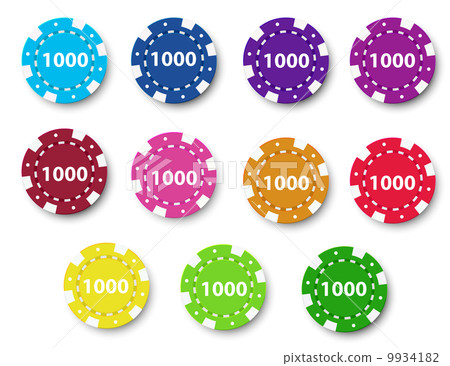 A group of poker chips 9934182