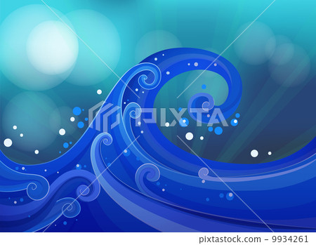 An artwork with waves 9934261