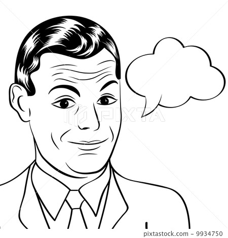 smiling businessman, pop art style illustration smiling businessman, pop art style illustration 9934750