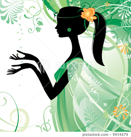 Girl in green 9934879