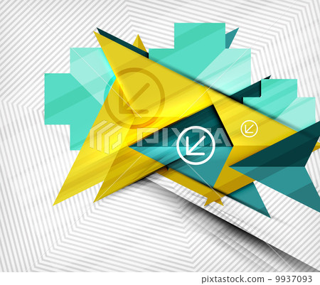Geometric abstraction business poster 9937093