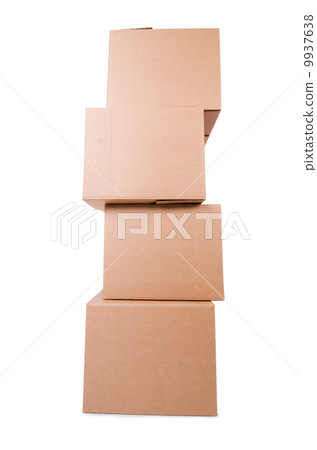 Set of boxes isolated on white Set of boxes isolated on white 9937638