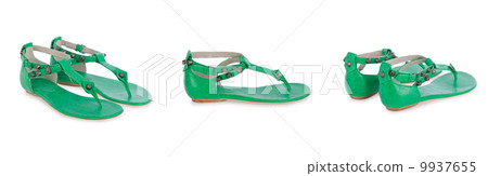 Sandal shoes isolated on the white Sandal shoes isolated on the white 9937655