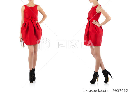 Woman fashion concept isolated on white Woman fashion concept isolated on white 9937662