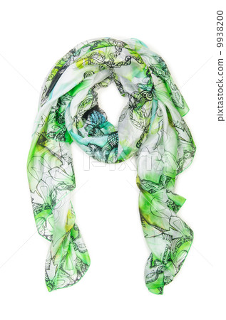 Warm scarf isolated on the white background Warm scarf isolated on the white background 9938200