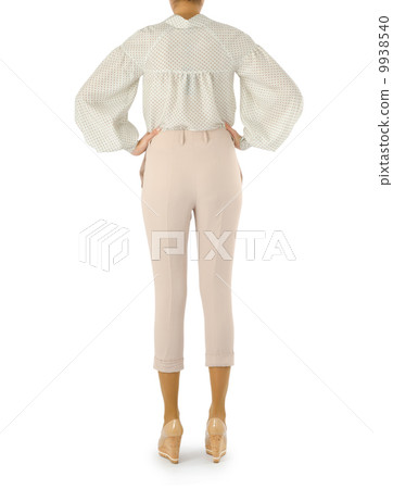 Woman in fashion dress concept on white Woman in fashion dress concept on white 9938540