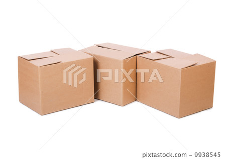 Set of boxes isolated on white Set of boxes isolated on white 9938545