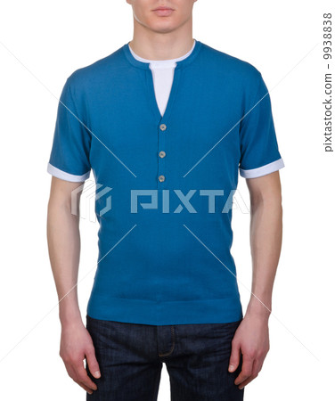 Male t-shirt isolated on the white background 9938838