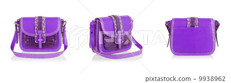 Set of woman bags isolated on the white 9938962