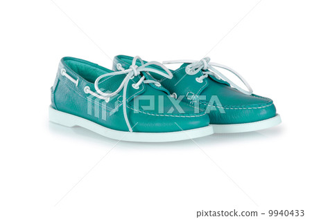 Fashion concept with male shoes on white Fashion concept with male shoes on white 9940433