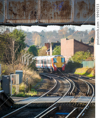 Rail tracks in bright summer day Rail tracks in bright summer day 9940553