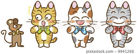 Trio cat and mouse 9941268