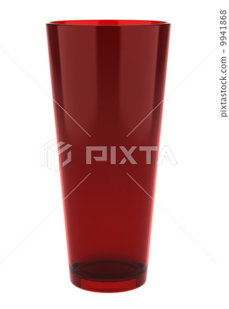 red glass vase isolated on white background red glass vase isolated on white background 9941868