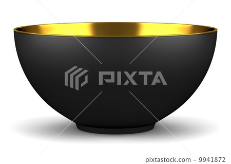 single black bowl isolated on white background single black bowl isolated on white background 9941872