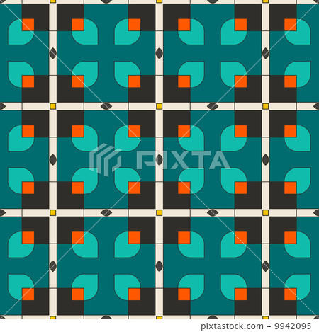 Vector seamless abstract geometric pattern - Stock Illustration ...