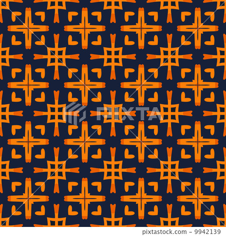 Vector seamless abstract geometric pattern - Stock Illustration ...