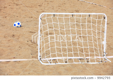 football gate and ball, beach soccer football gate and ball, beach soccer 9942793