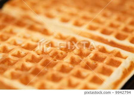 Sweet belgian waffles as background 9942794