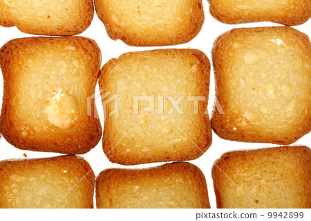 rusks bread toast biscuits, diet food background 9942899