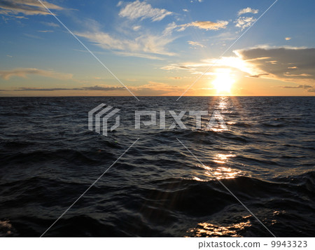 Dramatic sunset over the Baltic sea Dramatic sunset over the Baltic sea 9943323