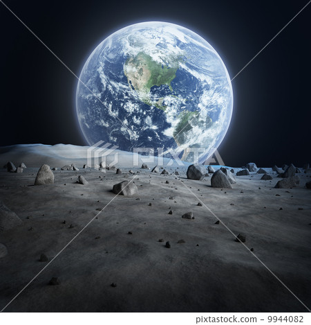 Moon Earth Planet Stellar Satellite 9944082