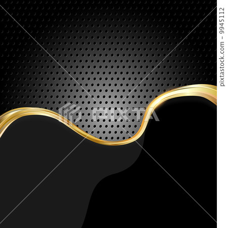 Abstract gold technology background - Stock Illustration [9945112] - PIXTA
