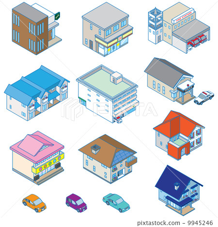 Various buildings / three-dimensional map Various buildings / three-dimensional map 9945246