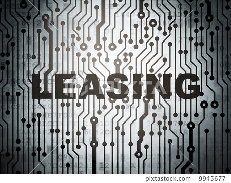 Business concept: circuit board with Leasing Business concept: circuit board with Leasing 9945677