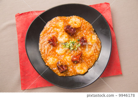 Spicy shrimp with chili Spicy shrimp with chili 9946178