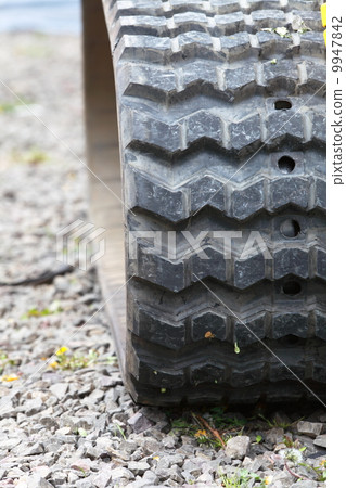 Tracks of small digger excavator 9947842