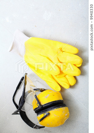 construction equipment work gloves noise muffs 9948330
