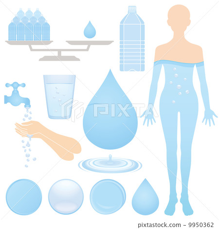 Water mineral water advertisement illustration 9950362